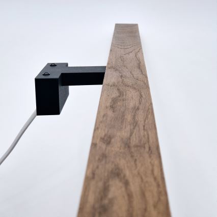 Brilagi - LED Rasveta za ogledalo u kupatilu WOODY MIRROR LED/15W/230V 90 cm IP44 hrast trešnja/crno