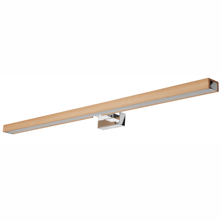 Brilagi - LED Rasveta za ogledalo u kupatilu WOODY MIRROR LED/15W/230V 90 cm IP44 hrast/sjajni krom