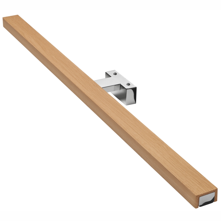 Brilagi - LED Rasveta za ogledalo u kupatilu WOODY MIRROR LED/15W/230V 90 cm IP44 hrast/sjajni krom