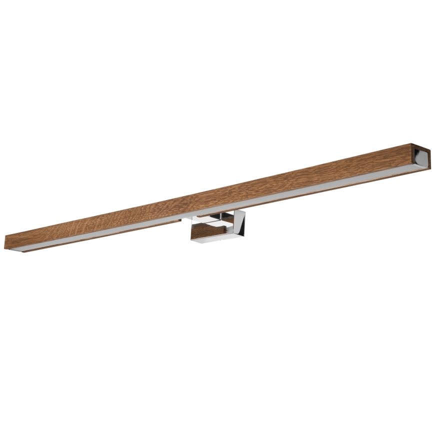 Brilagi - LED Rasveta za ogledalo u kupatilu WOODY MIRROR LED/15W/230V 90 cm IP44 hrast/sjajni krom