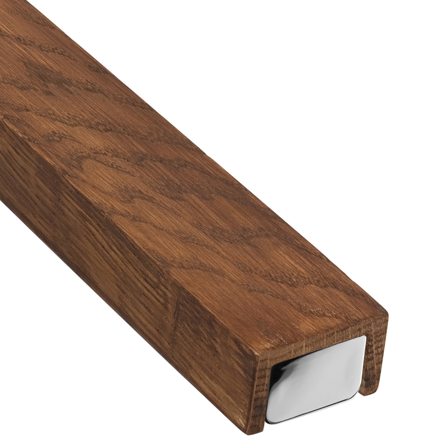 Brilagi - LED Rasveta za ogledalo u kupatilu WOODY MIRROR LED/15W/230V 90 cm IP44 hrast/sjajni krom