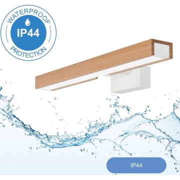 Brilagi - LED Rasveta za ogledalo u kupatilu WOODY MIRROR LED/8W/230V 40 cm IP44 hrast/bela