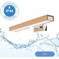 Brilagi - LED Rasveta za ogledalo u kupatilu WOODY MIRROR LED/8W/230V 40 cm IP44 hrast/sjajni krom