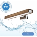 Brilagi - LED Rasveta za ogledalo u kupatilu WOODY MIRROR LED/8W/230V 40 cm IP44 hrast/sjajni krom