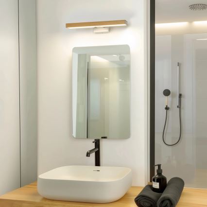 Brilagi - LED Rasveta za ogledalo u kupatilu WOODY MIRROR LED/8W/230V 40 cm IP44 hrast/bela