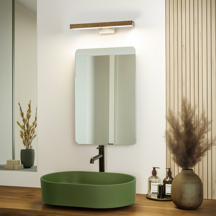 Brilagi - LED Rasveta za ogledalo u kupatilu WOODY MIRROR LED/8W/230V 40 cm IP44 hrast/bela