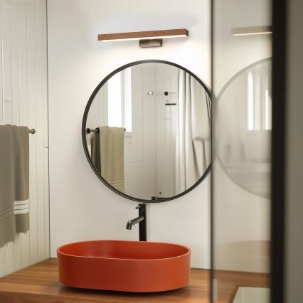 Brilagi - LED Rasveta za ogledalo u kupatilu WOODY MIRROR LED/8W/230V 40 cm IP44 hrast/crno