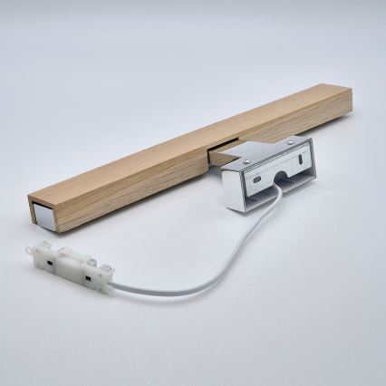 Brilagi - LED Rasveta za ogledalo u kupatilu WOODY MIRROR LED/8W/230V 40 cm IP44 hrast/sjajni krom