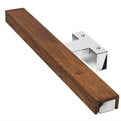 Brilagi - LED Rasveta za ogledalo u kupatilu WOODY MIRROR LED/8W/230V 40 cm IP44 hrast/sjajni krom