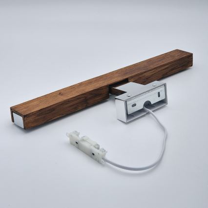 Brilagi - LED Rasveta za ogledalo u kupatilu WOODY MIRROR LED/8W/230V 40 cm IP44 hrast/sjajni krom