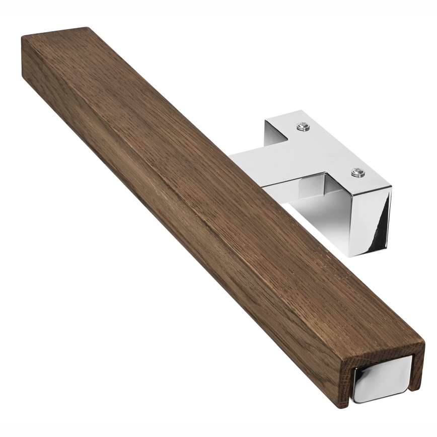 Brilagi - LED Rasveta za ogledalo u kupatilu WOODY MIRROR LED/8W/230V 40 cm IP44 hrast/sjajni krom