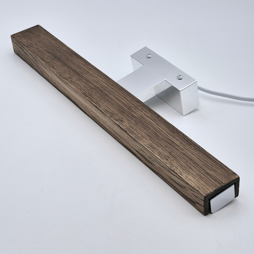 Brilagi - LED Rasveta za ogledalo u kupatilu WOODY MIRROR LED/8W/230V 40 cm IP44 hrast/sjajni krom