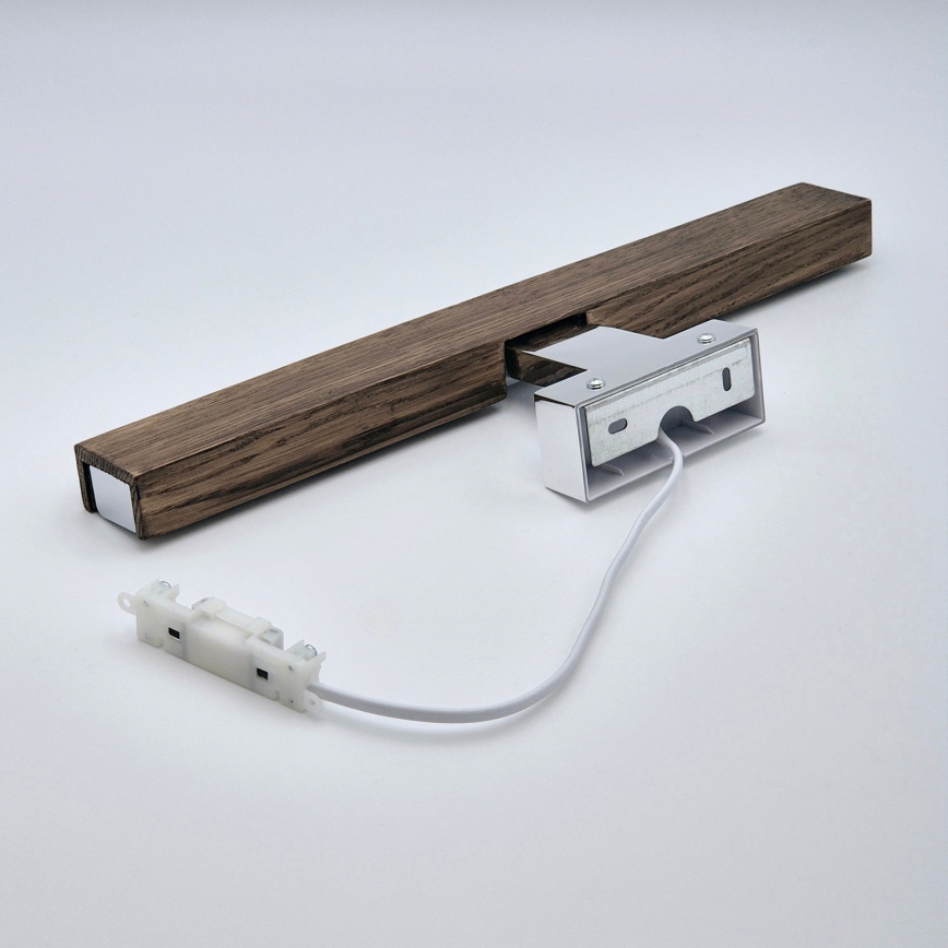 Brilagi - LED Rasveta za ogledalo u kupatilu WOODY MIRROR LED/8W/230V 40 cm IP44 hrast/sjajni krom