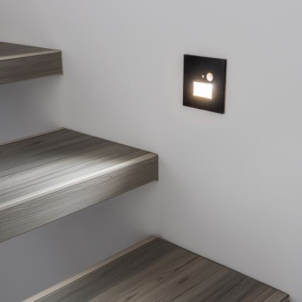 Brilagi - LED Osvetljenje stepeništa sa senzorom pokreta JACK LED/1,5W/230V 3000K/4000K/6500K crno