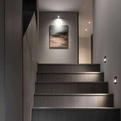 Brilagi - LED Osvetljenje stepeništa sa senzorom pokreta JACK LED/1,5W/230V 3000K/4000K/6500K crno