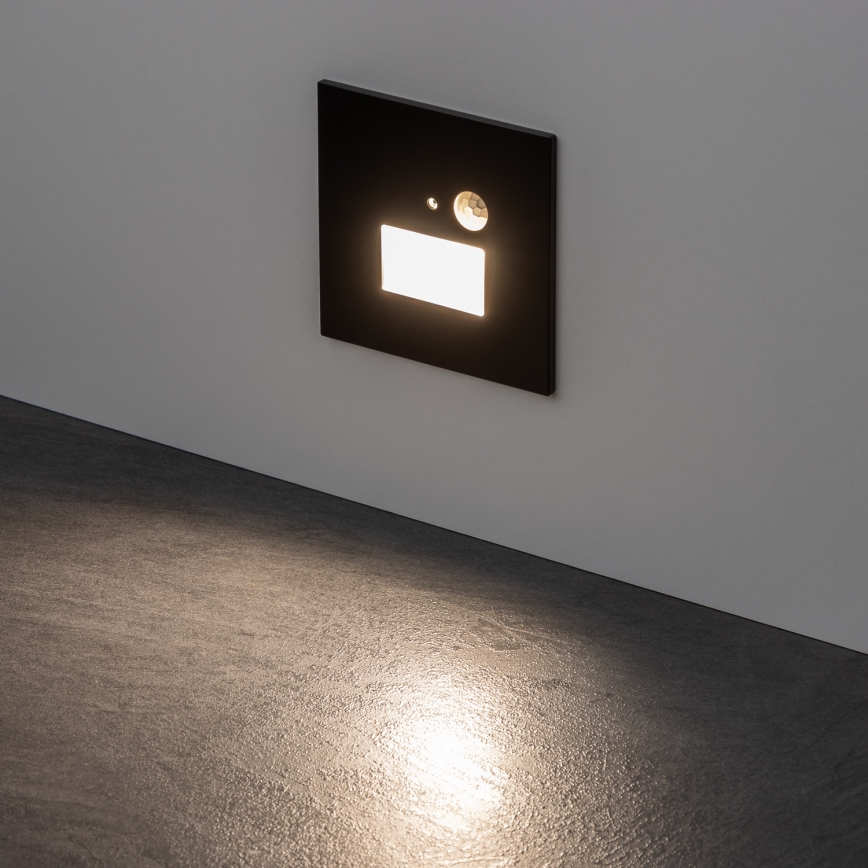 Brilagi - LED Osvetljenje stepeništa sa senzorom pokreta JACK LED/1,5W/230V 3000K/4000K/6500K crno