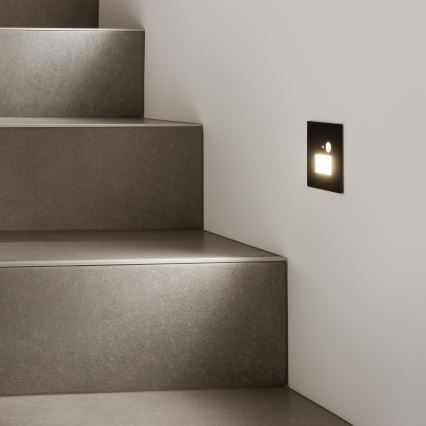 Brilagi - LED Osvetljenje stepeništa sa senzorom pokreta JACK LED/1,5W/230V 3000K/4000K/6500K crno