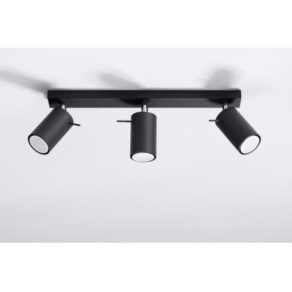 Brilagi -  LED Reflektorska lampa ASMUS 3xGU10/7W/230V crno