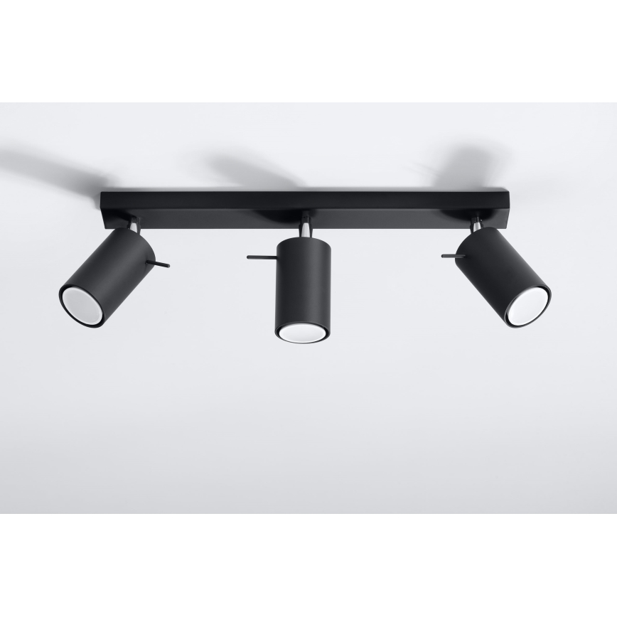 Brilagi -  LED Reflektorska lampa ASMUS 3xGU10/7W/230V crno