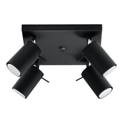Brilagi -  LED Reflektorska lampa ASMUS 4xGU10/7W/230V crno