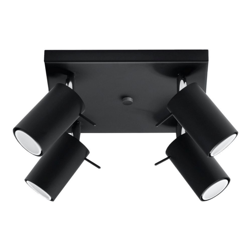 Brilagi -  LED Reflektorska lampa ASMUS 4xGU10/7W/230V crno