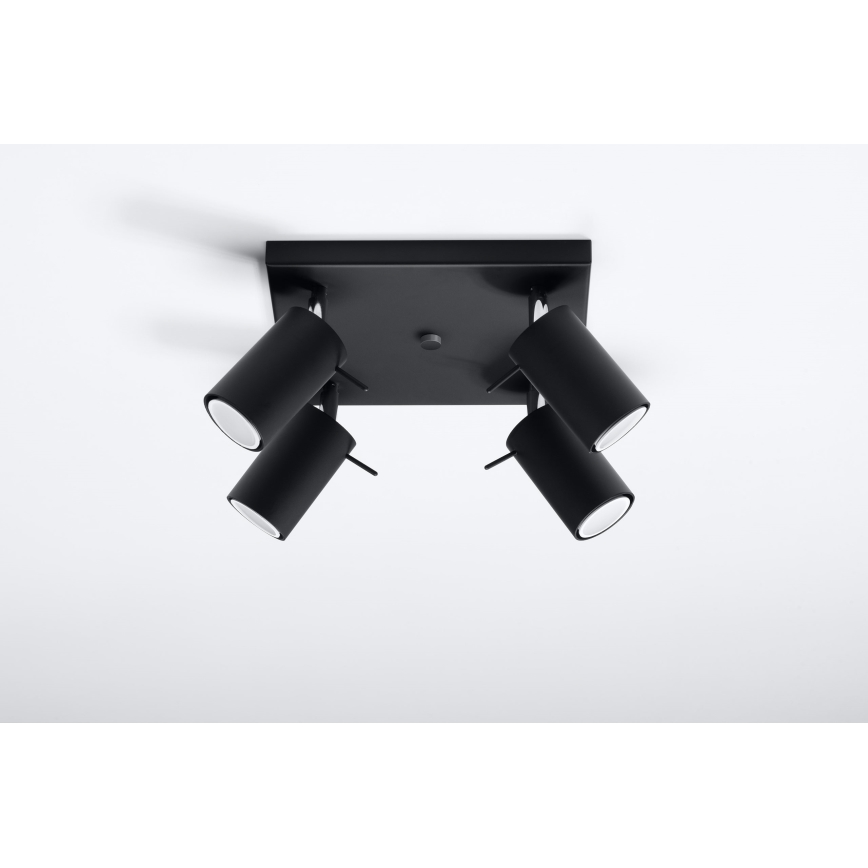 Brilagi -  LED Reflektorska lampa ASMUS 4xGU10/7W/230V crno