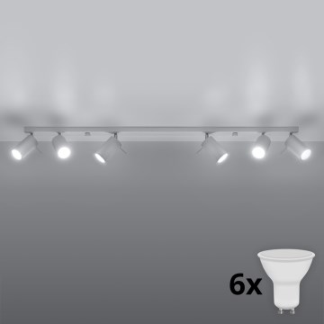 Brilagi -  LED Reflektorska lampa ASMUS 6xGU10/7W/230V bela
