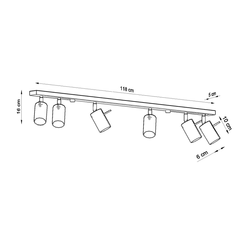 Brilagi -  LED Reflektorska lampa ASMUS 6xGU10/7W/230V bela