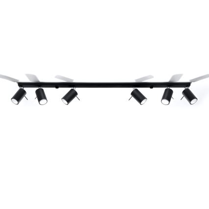 Brilagi -  LED Reflektorska lampa ASMUS 6xGU10/7W/230V crno