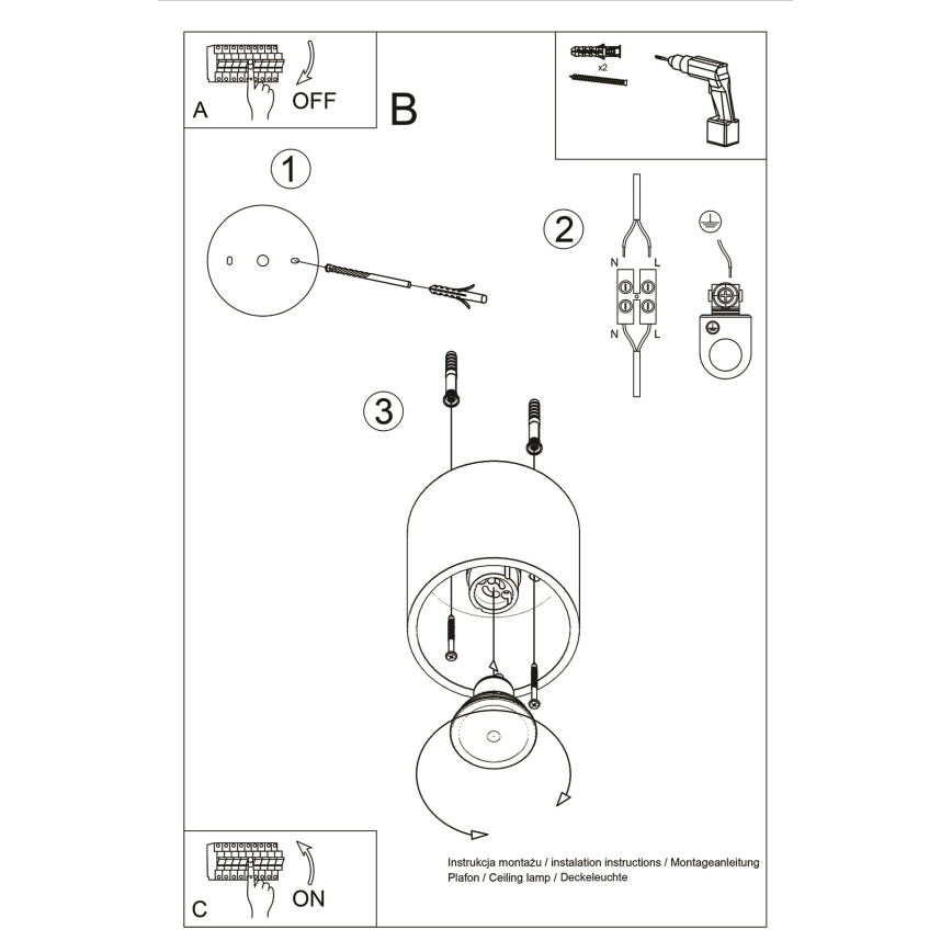 Brilagi -  LED Reflektorska lampa FRIDA 1xGU10/7W/230V crno