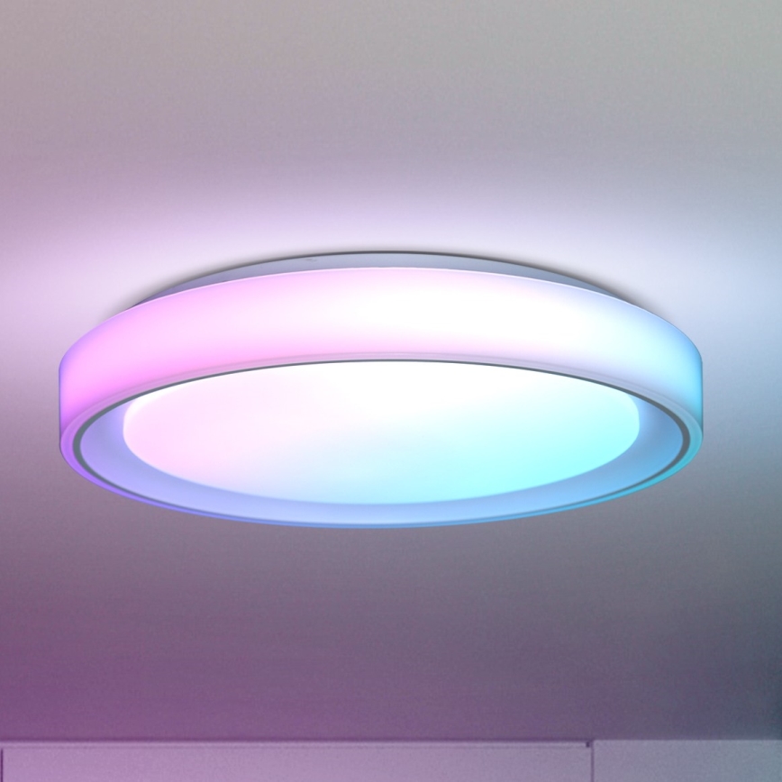 Brilagi - LED RGB Prigušiva plafonjera FLOCO LED/30W/230V 3000-6500K Wi-Fi Tuya + LED/6W + Daljinski upravljač