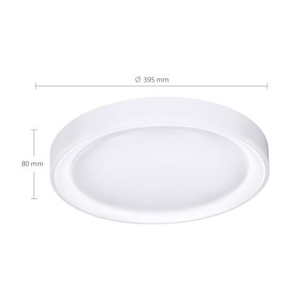 Brilagi - LED RGB Prigušiva plafonjera FLOCO LED/30W/230V 3000-6500K Wi-Fi Tuya + LED/6W + Daljinski upravljač