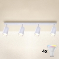 Brilagi - LED RGBW prigušiva spot svetiljka SELE 4xGU10/6,5W/230V 2700-6500K bela