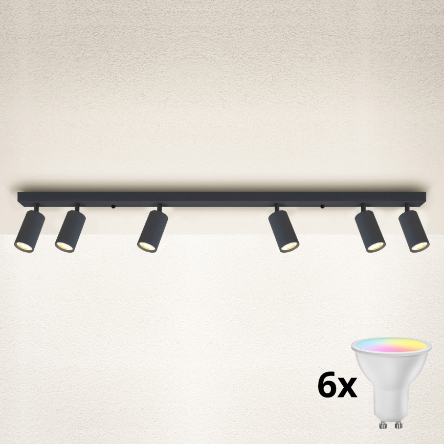 Brilagi - LED RGBW prigušiva spot svetiljka SELE 6xGU10/6,5W/230V 2700-6500K antracit