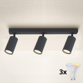 Brilagi - LED RGBW prigušiva spot světlo SELE 3xGU10/6,5W/230V 2700-6500K antracit