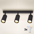 Brilagi - LED RGBW prigušiva tačkasta svetiljka SELE 3xGU10/6,5W/230V 2700-6500K crna