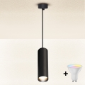Brilagi - LED RGBW prigušiva viseća lampa na sajli SELE 1xGU10/6,5W/230V 2700–6500K crna