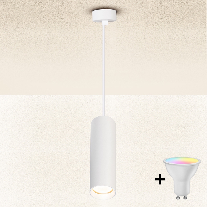 Brilagi - LED RGBW prigušiva viseći luster na sajli SELE 1xGU10/6,5W/230V 2700-6500K bela