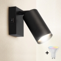 Brilagi - LED RGBW prigušiva zidna spot svetiljka SELE 1xGU10/6,5W/230V 2700-6500K crna
