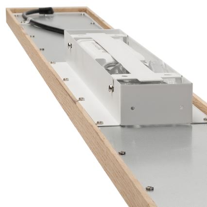 Brilagi - LED RGBW Prigušivi panel WOODY FRAME LED/34W/230V 11,5x123 cm 2700-6500K hrast + Daljinski upravljač