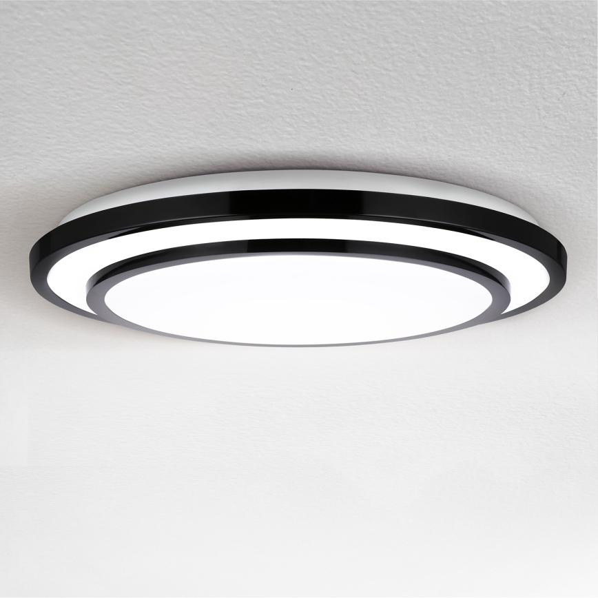 Brilagi - LED Smívatelné plafonjera LUCIANO LED/48W/230V 3000-6500K ø 39 cm crno + Daljinski upravljač