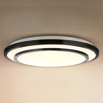 Brilagi - LED Smívatelné plafonjera LUCIANO LED/48W/230V 3000-6500K ø 39 cm crno + Daljinski upravljač