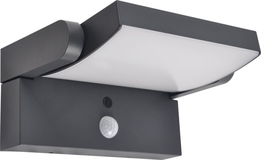 Brilagi - LED Solarna zidna lampa sa senzorom ANKLE LED/10W/3,7V 3000K IP65 Antracit