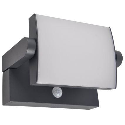 Brilagi - LED Solarna zidna lampa sa senzorom ANKLE LED/10W/3,7V 3000K IP65 Antracit
