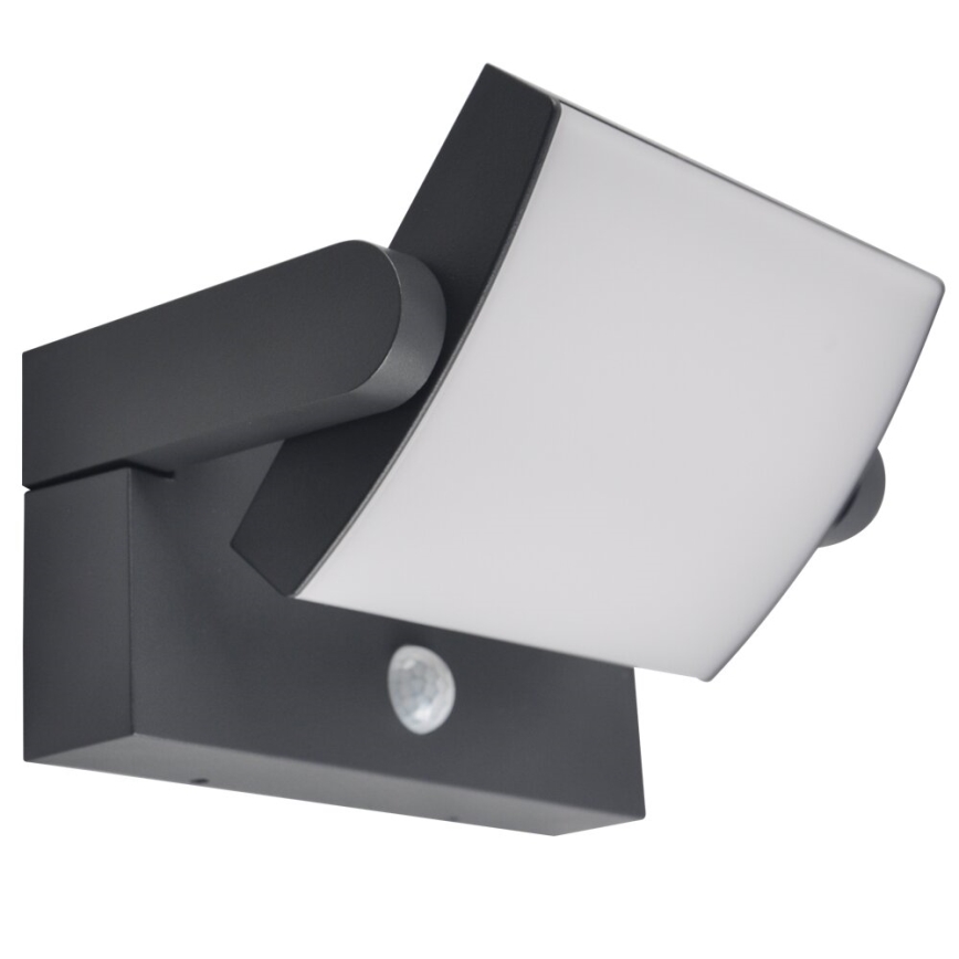 Brilagi - LED Solarna zidna lampa sa senzorom ANKLE LED/10W/3,7V 3000K IP65 Antracit