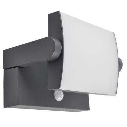 Brilagi - LED Solarna zidna lampa sa senzorom ANKLE LED/10W/3,7V 3000K IP65 Antracit