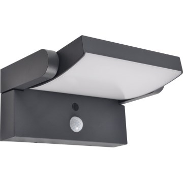 Brilagi - LED Solarna zidna lampa sa senzorom ANKLE LED/10W/3,7V 4000K IP65 Antracit