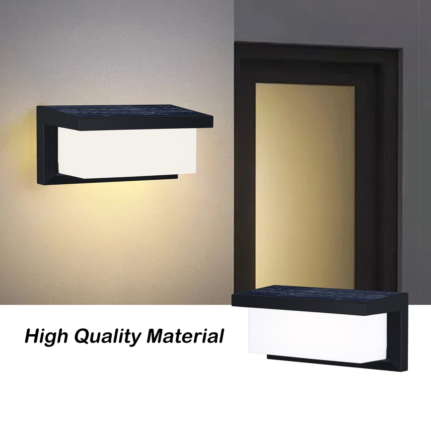 Brilagi - LED Solarna zidna lampa sa senzorom BRICKY LED/5W/6V IP65