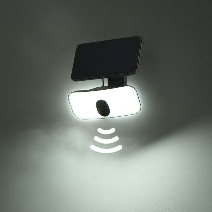 Brilagi - LED Solarna zidna lampa sa senzorom za pokret i dan/noć ROOF LED/13W/5V 4000 mAh IP65