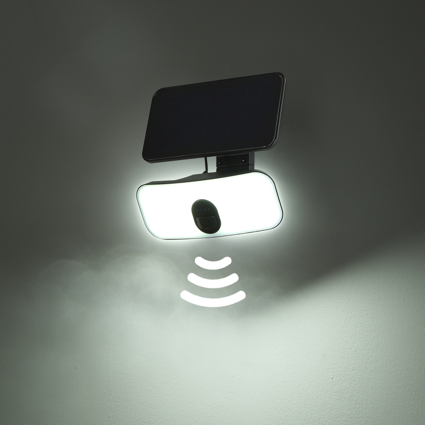Brilagi - LED Solarna zidna lampa sa senzorom za pokret i dan/noć ROOF LED/13W/5V 4000 mAh IP65